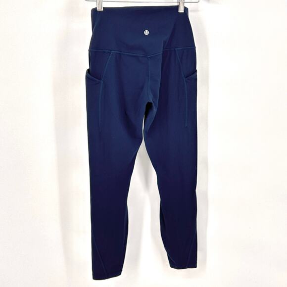 Lululemon Leggings Womens Align Pants w/ Pockets 25” Athleisure True Navy Size 6 - Picture 4 of 8